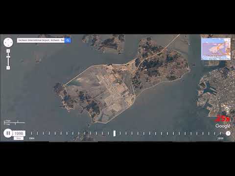 Seoul–Incheon International Airport, South Korea - 32 Year Time Lapse