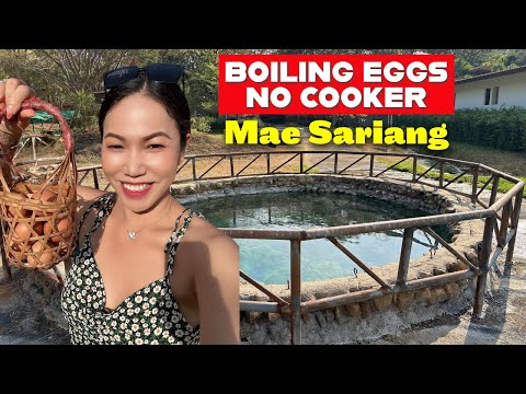 Boiling Eggs in a Hot Spring - Mae Sariang, Mae Hong Son Loop Road Trip