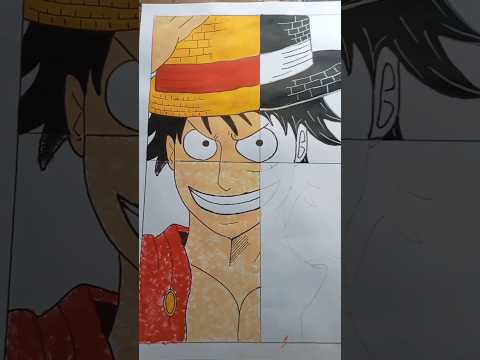 Drawing  Monkey D luffy  New type Drawing #onepiece  #anime #short