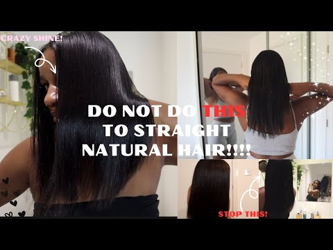 DONT DO THIS TO YOUR SILK PRESSED STRAIGHT NATURAL HAIR! | Straight hair mistakes| Natural Nadine