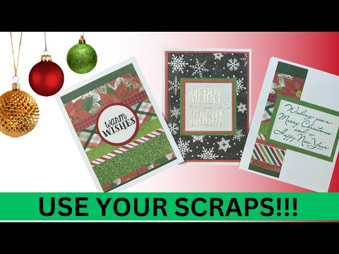 Use Your Scraps! #useyourscraps #christmascards2023