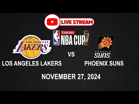 NBA LIVE! LAKERS vs PHOENIX SUNS | NBA CUP | November 27, 2024 | NBA2K24 Simulation Only