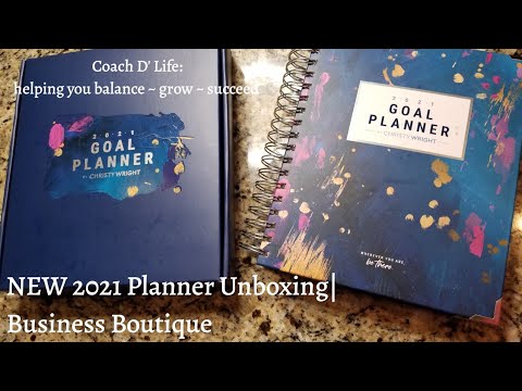 Unboxing Christy Wright Business Boutique Goal Planner| NEW Planner Review & Flip Through