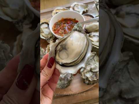 Oysters & crack sauce. #oysters #pacificoysters #seafood sauce #cracksauce