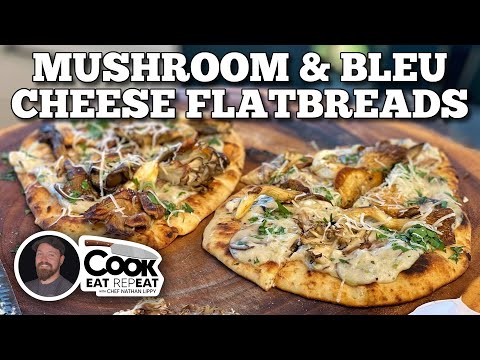 Mushroom & Bleu Cheese Flatbread | Blackstone Griddles