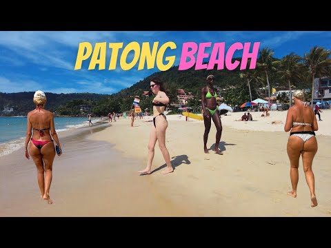 [4K] 🇹🇭 Phuket Thailand 2023 - WALKING TOUR in Patong Beach