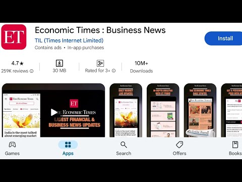 How To Install Economic Times Business News App's | How To Download Economic Times Business News App