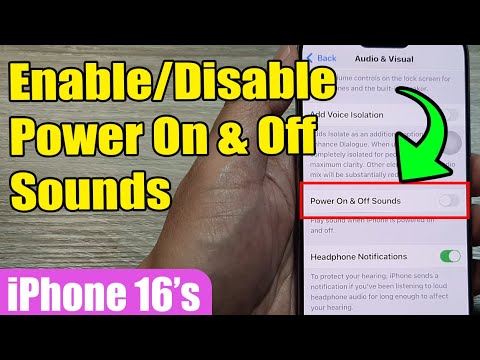 🔊 How to Enable/Disable Power On & Off Sounds on iPhone 🔋 | iPhone 16/16 Pro Max/iOS 18