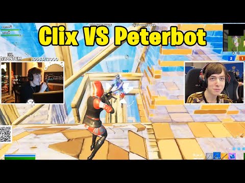 Clix VS Peterbot 2v2 TOXIC Fights!