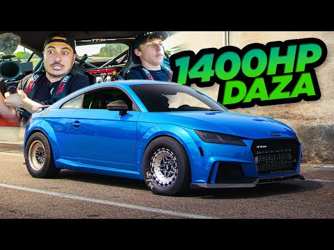 1400HP Audi TTRS Ridealong! (DAZA ON 60PSI TERRORIZES THE STREETS)