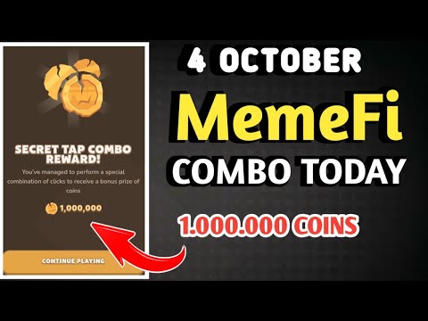 MEMEFI SECRET COMBO TODAY 4 OCTOBER 2024 | MEMEFI DAILY COMBO | MEMEFI COMBO TODAY | MEMEFI COMBO