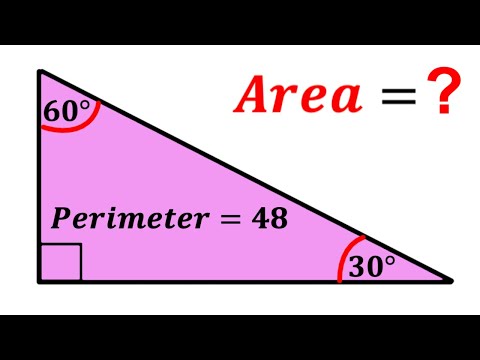 Can you calculate area of the triangle? | (Perimeter) | #math #maths | #geometry