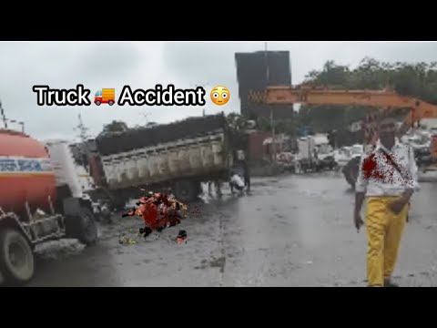 Truck Accident In Mahape Road -Brakefailure