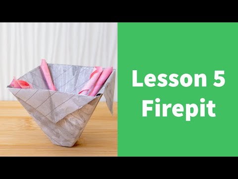 Create Paper Craft Campsite by Origami _#5 Fire pit