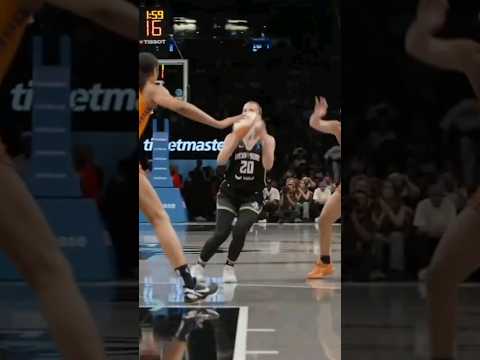 🤯 This is the PUREST Shot in WNBA! #sabrinaionescu #newyorkliberty #short #shorts #viral #trending