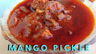 MANGO PICKLE : how to prepare mango pickle at Home (Andhra Avakaya Pachadi)