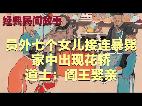 民间故事：员外七个女儿接连暴毙，家中出现花轿，道士：阎王娶亲#故事