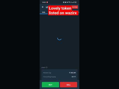 lovely coin listed on wazirx ##cryptoupdates##newcoin##