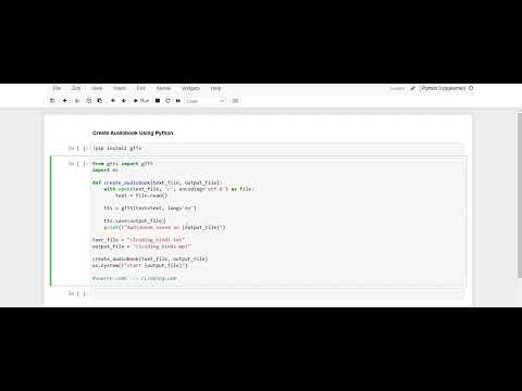 Day 62: Create Audiobook Using Python