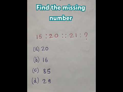 Reasoning analogy #trending #viralvideo #ytshorts_ #reasoning challenge #shorts #missingnumber#most