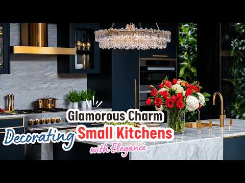 Glamorous Charm: Decorating Small Kitchens with Elegance