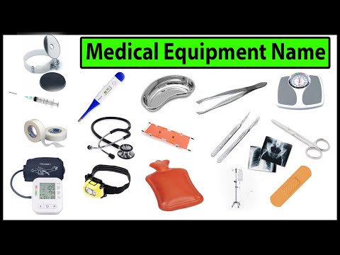 Medical and Doctor equipment name list with pictures. Medical Instruments names with pictures