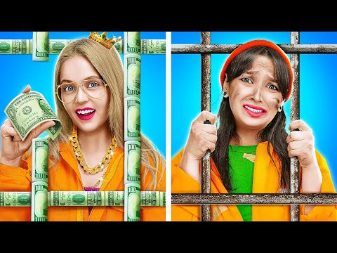 Poor vs Rich Hacks in JAIL! Viral Gadgets and Hacks