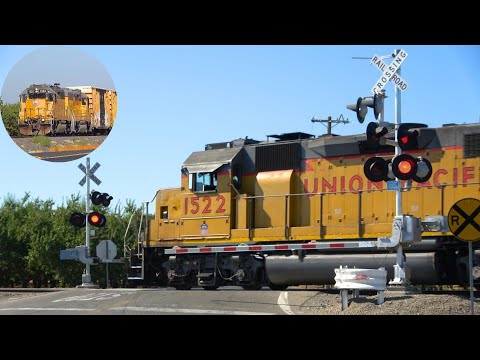 UP 1522 LRS51 Local | Murphy Rd. Railroad Crossing, Ripon CA