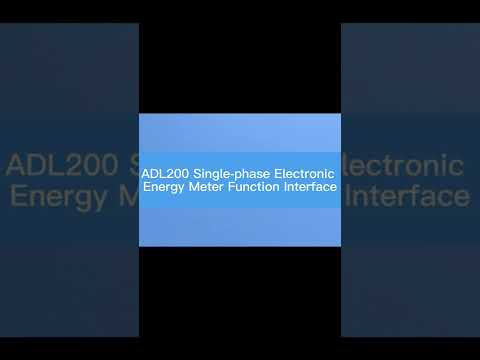 Acrel Electric | Press Up Key Function Interface of Single Phase Energy Meter ADL200