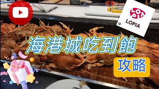 年終最後一檔海港城巨蛋店buffet吃到飽，讓我默默獻出攻略吃翻海港城，知己知彼百戰百勝啊！順道逛逛日本新近駐超市lopia超市，讓我們一起來看看吧！#高雄市#美食#海港城#吃到飽#lopia#巨蛋店