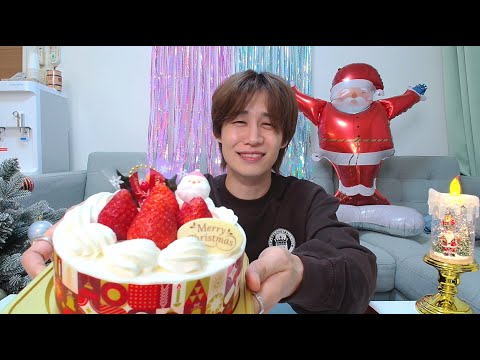 『生放送』もう今年で絶対に最後！クリスマスケーキワンホールチャレンジ FINAL !!! 絶対に来年はやらないｗ年齢的にキツイ