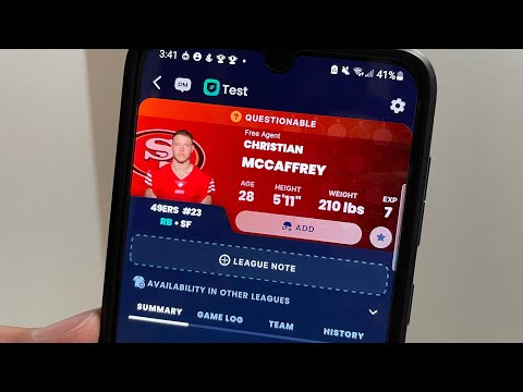 How to ADD a Player on Sleeper App (Fantasy Football)