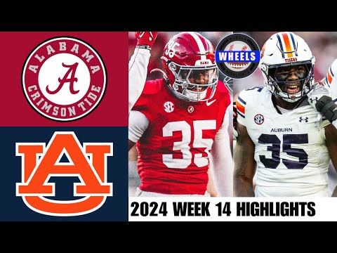 Auburn vs #13 Alabama | Full Game Highlights | 2024 College Football Highlights