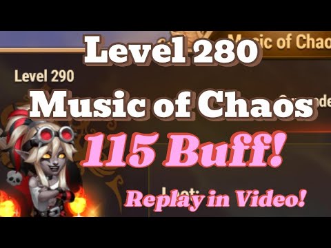 Hero Wars Music of Chaos Level 280 | 115 buff Auto