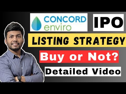 Concord Enviro IPO Listing Strategy🔥| Profit Strategy | Complete Details | Latest IPO GMP