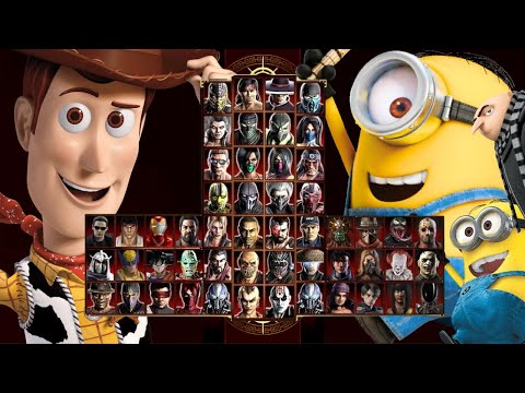 Mortal Kombat 9 - WOODY TOY STORY & MINIONS - Expert Tag Ladder - Gameplay @(1080p) - 60ᶠᵖˢ ✔