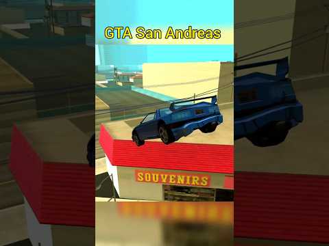 SUPER GT CAR STUNT FROM HIGH PLACE GTA SAN ANDREAS #gtasanandreas #shorts