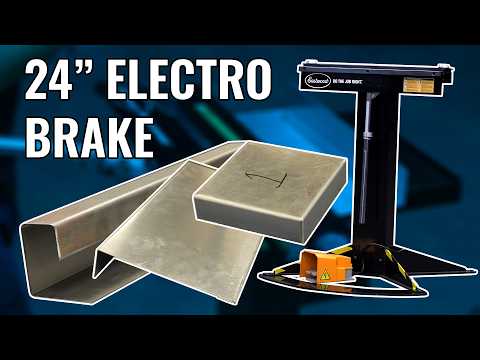 24" Electro-Brake - How to Fabricate with Magnetic Sheet Metal Brake at Home