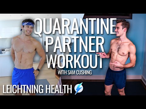 QUARANTINE PARTNER WORKOUT with SAM CUSHING (grab a friend and workout with us!) | PRIDEFIT