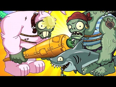 Pirates who caught a shark_Plants vs Zombies 2_PvZ 2