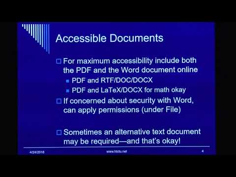 Accessible Documents Word to PDF