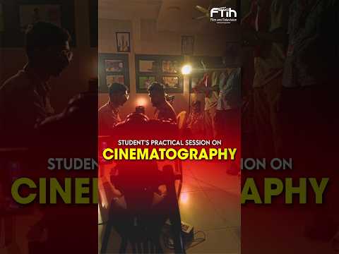 Student practical session on Cinematography | Lighting class | FTIH