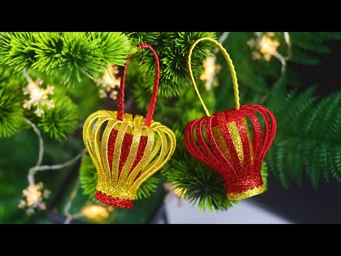 DIY Christmas Ornament For Christmas Decoration | Christmas Crafts | Glitter Foam Sheet Crafts