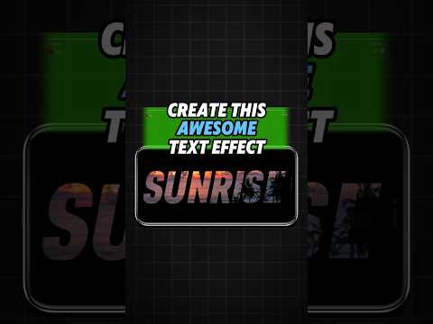 Create This Awesome Text Effect #capcut #tutorial #capcuttutorial