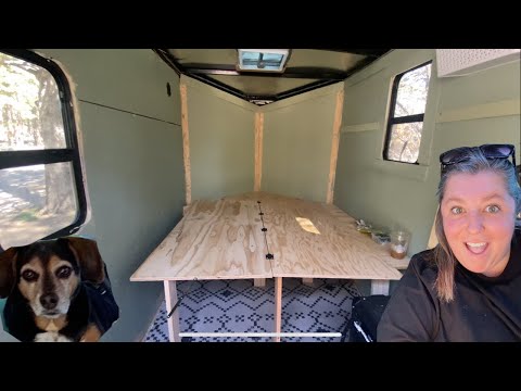 Building a Bed in my 5x8 Cargo Trailer and tying up some loose ends