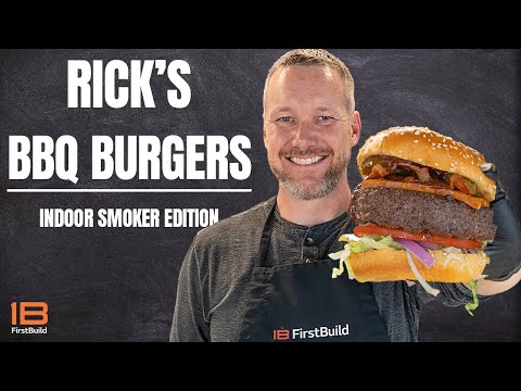 Rick's Smoked BBQ Burgers | GE Profile Smart Indoor Smoker