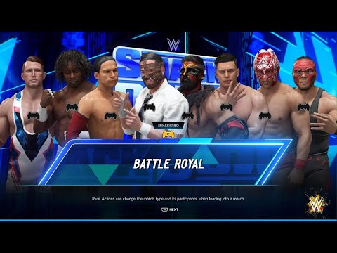 WWE 2K24 AWA Friday night smackdown: 8 Man battle royal