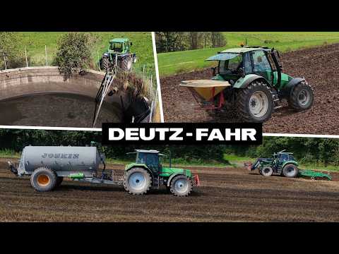 Mixing, spreading, incorporating slurry and sowing forage | Deutz-Fahr Power | South Eifel 2024