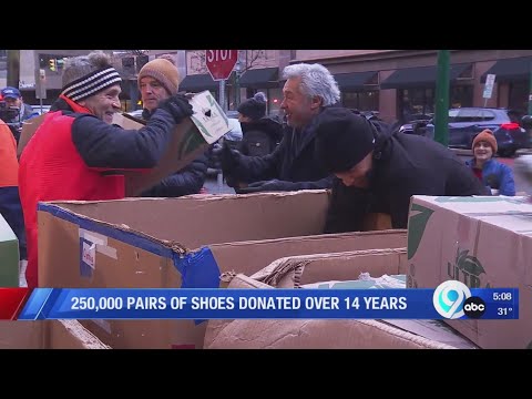 Ralph Rotella breaks new record at annual Syracuse shoe drive