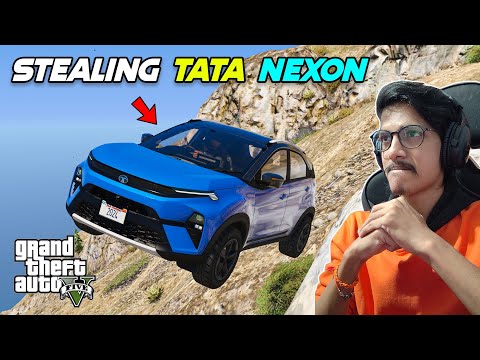 Stealing TATA NEXON In GTA 5 | THE COSMIC BOY